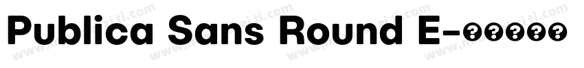 Publica Sans Round E字体转换